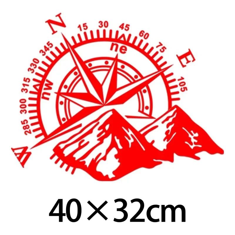 Mountain Compass Vinyl Car Body Decal Sticker