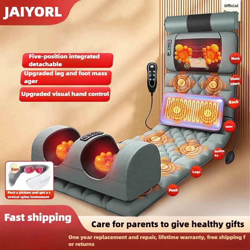 Electric Full Body Massage Mattress with Heat and Airbag Therapy