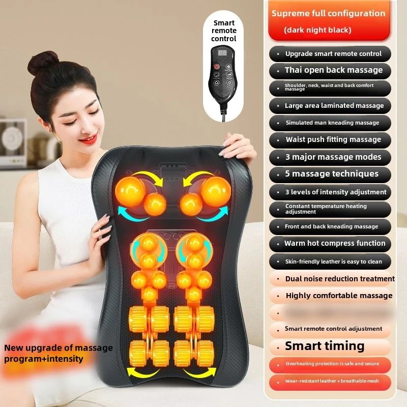 JAIYORL Shiatsu Neck and Back Massage Pillow with Heat