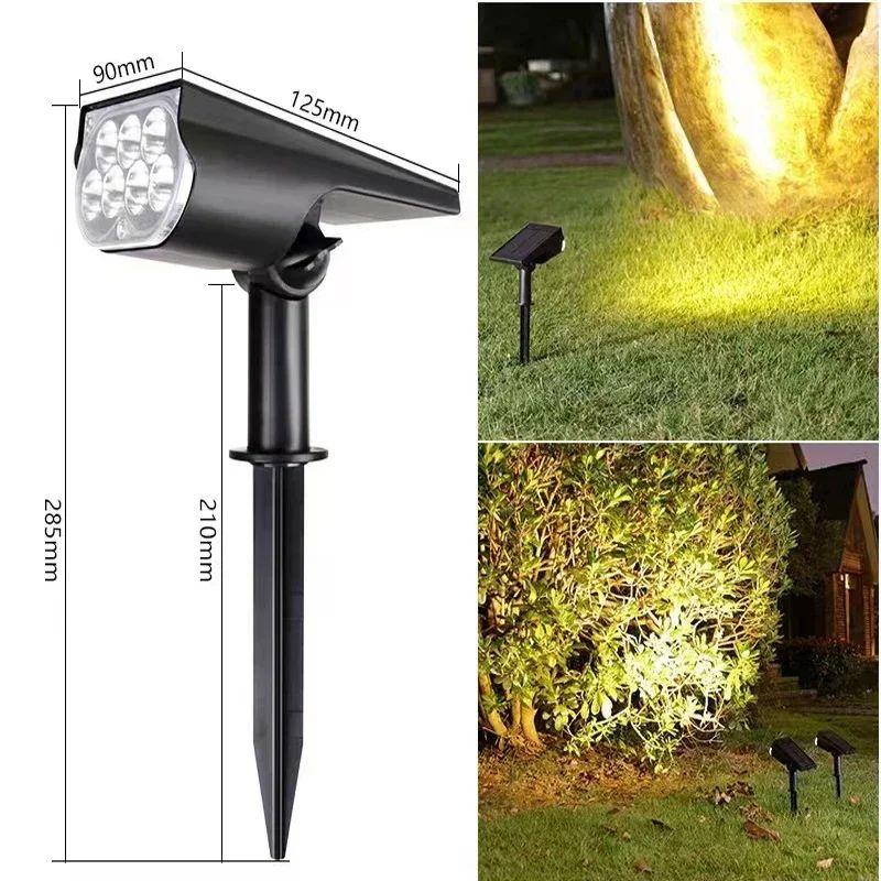 7 LED Solar Spotlight IP65 Waterproof Outdoor Garden Wall Light