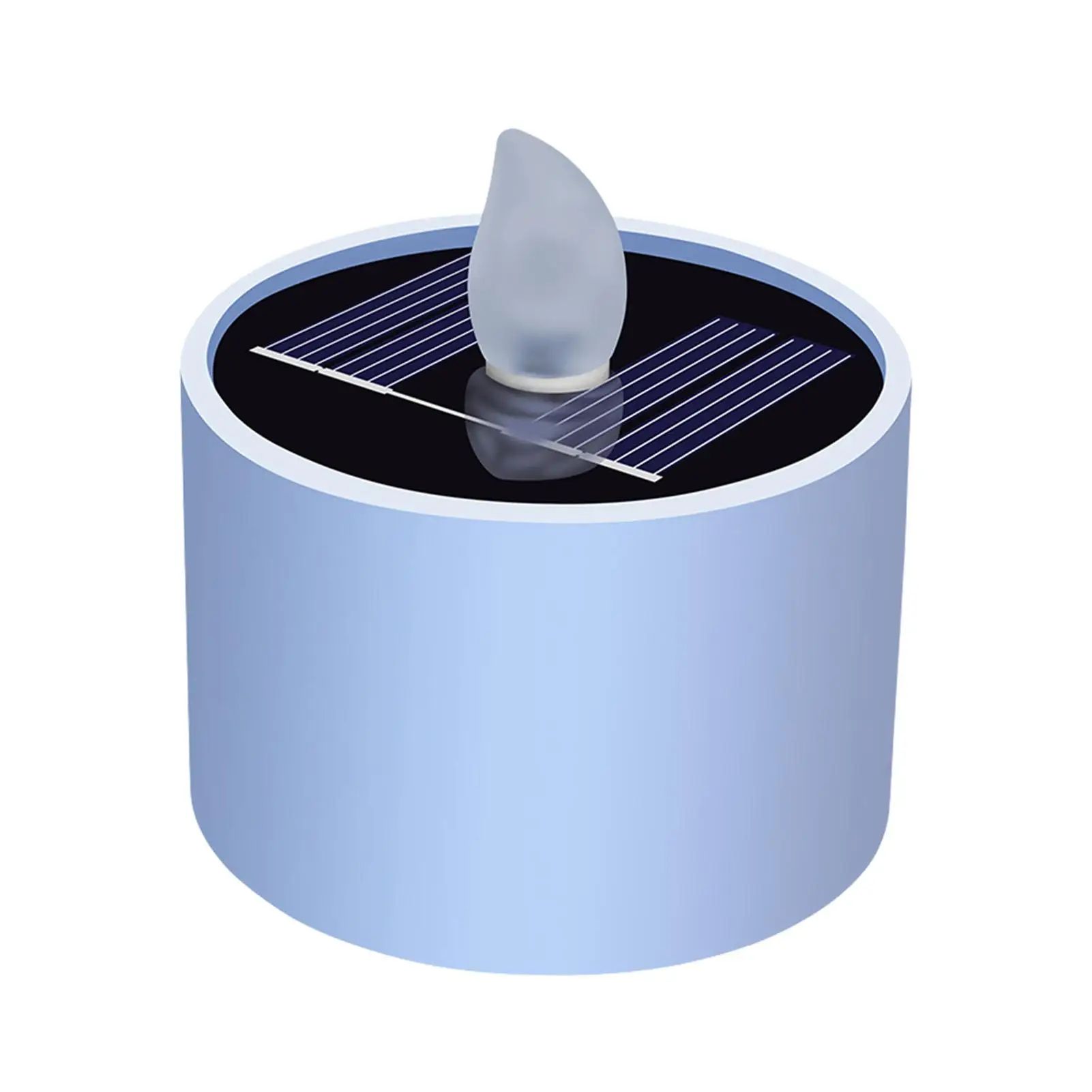 Solar Powered Flameless LED Tea Light Waterproof Flickering Candles