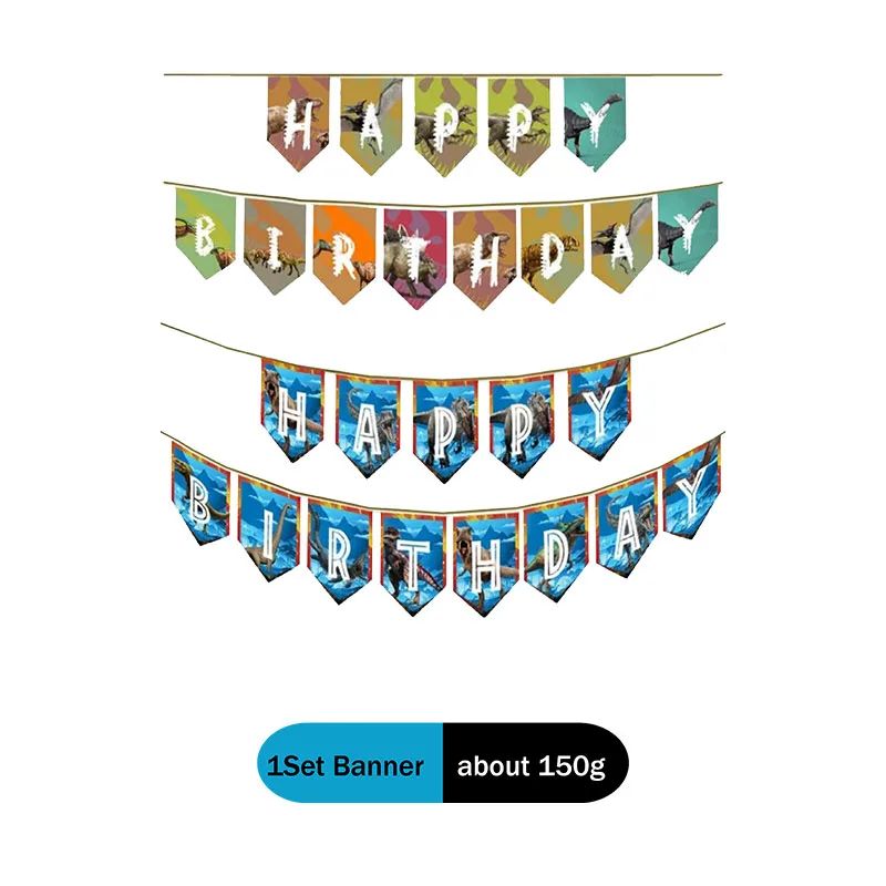 Jurassic Dinosaur Birthday Party Decoration Set