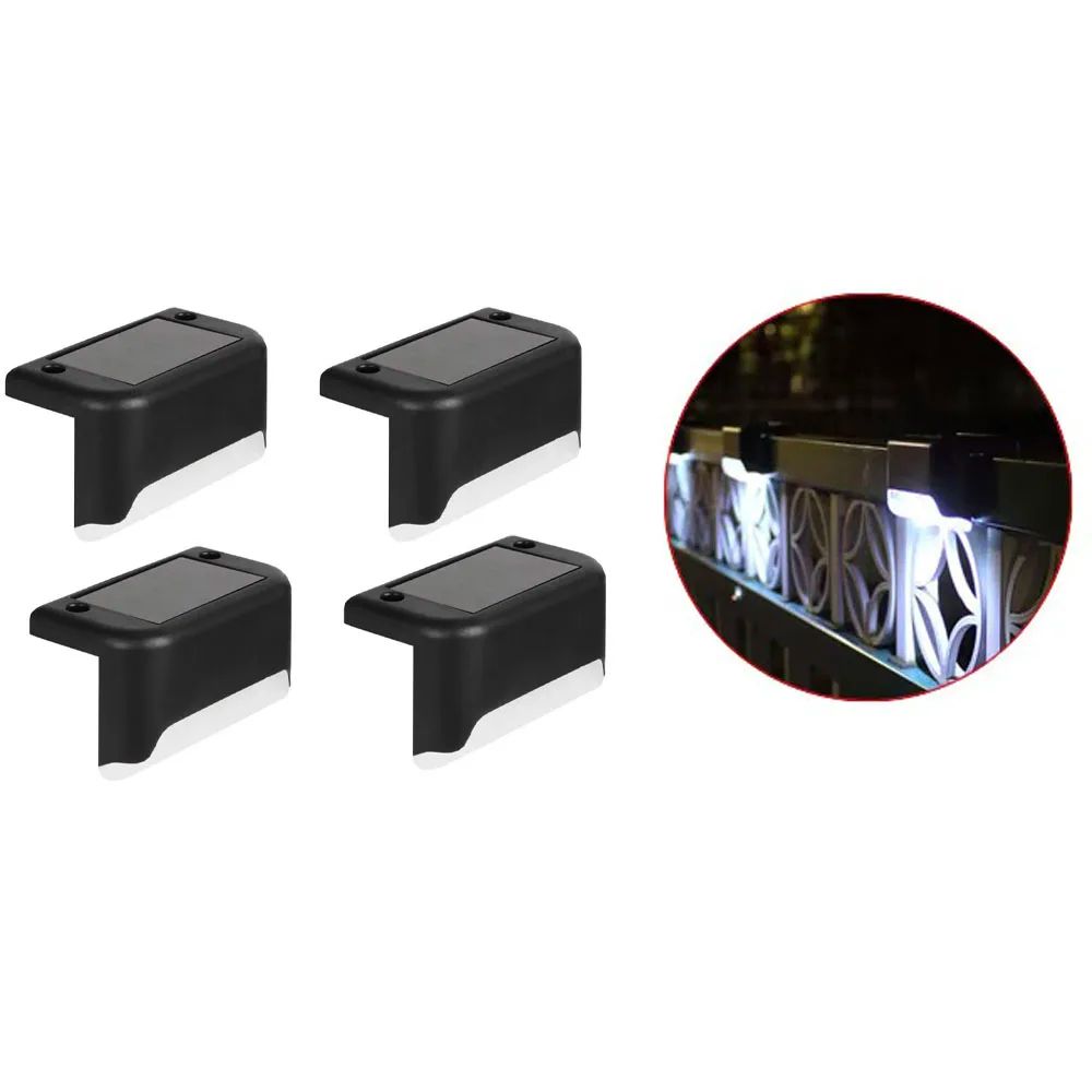 SolarGlow Outdoor LED Deck Step Lights