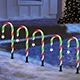 Solar Candy Cane Christmas Pathway Lights