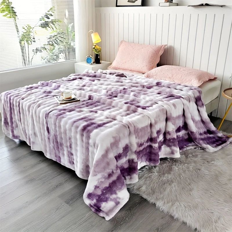Luxury Faux Rabbit Fur Soft Thick Warm Throw Blanket