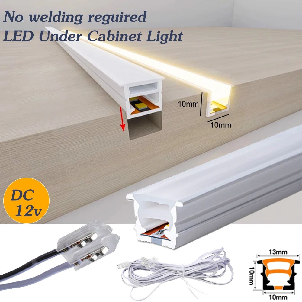12V Embedded Neon LED Cabinet Strip Light