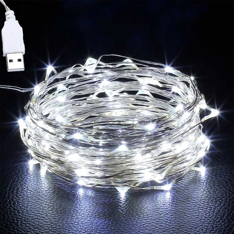 Copper Wire LED Fairy String Lights for Holiday and Party Decor