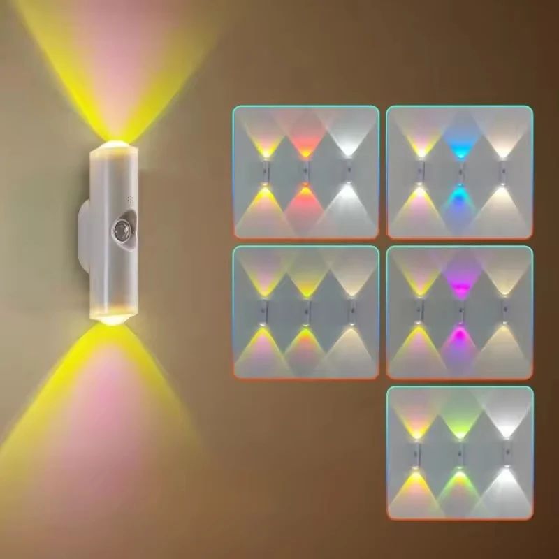 Smart RGB Gradient Motion Sensor Rechargeable Wall Light