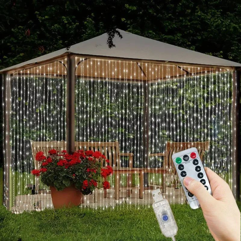 USB LED Curtain Fairy String Lights for Holiday Decor
