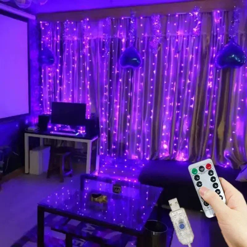 USB LED Curtain Fairy Lights for Holiday Decor