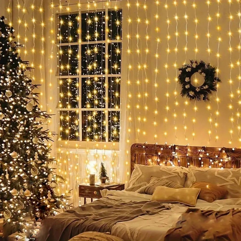 USB LED Curtain Fairy Lights for Festive Home Decor