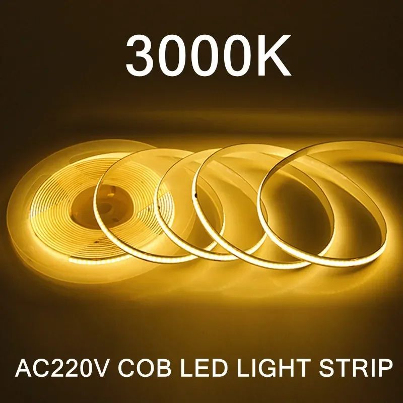 High Bright COB LED Strip Light Warm White
