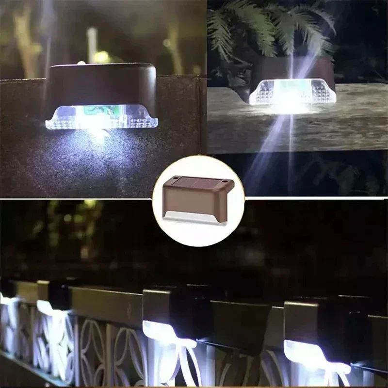 Solar LED Step Lights for Outdoor Garden and Deck
