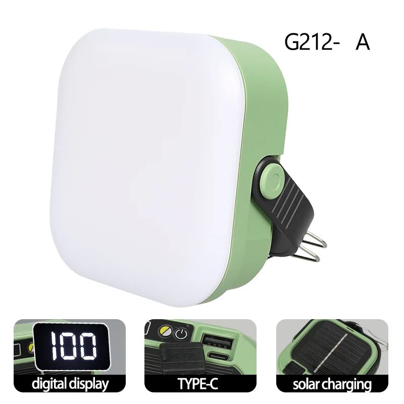 BALDR 4000mAh Solar Rechargeable Portable Camping Light with Power Bank