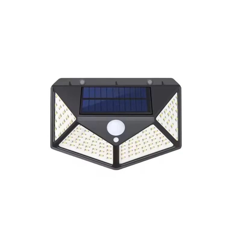 100 LED Solar PIR Motion Sensor Outdoor Wall Light