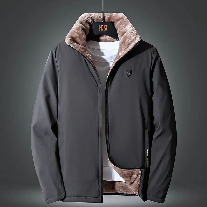 Mens Thick Fleece Winter Jacket for Warm Casual Outdoor Wear