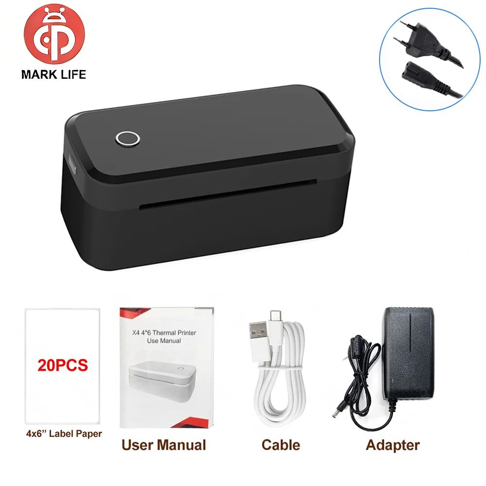 Marklife X4 Bluetooth Thermal Shipping Label Printer for 4x6 Labels
