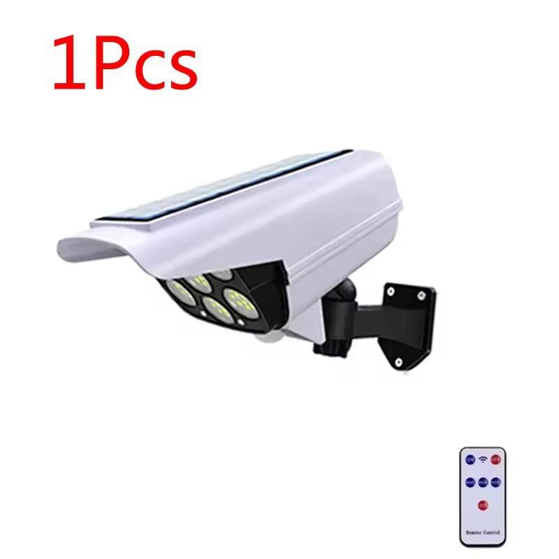 SmartGuard Solar Motion Sensor Light & Dummy Security Camera (77 LED Outdoor Security Flood Light)