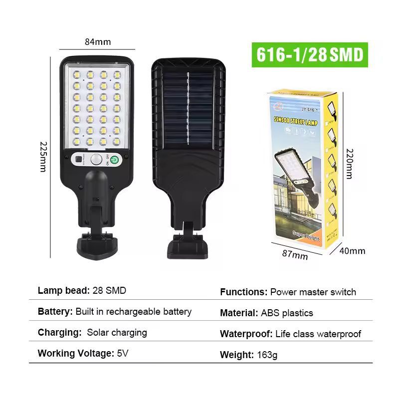 SolarPro Outdoor Motion-Sensor LED Street Light – Waterproof Solar Street Light with 3 Lighting Modes