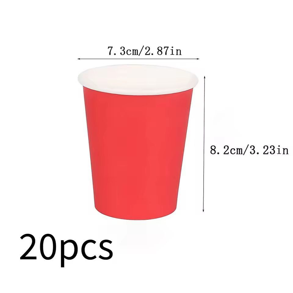 Premium 20-Pack 9 oz Disposable Paper Coffee Cups – Party, Picnic & Travel Pack