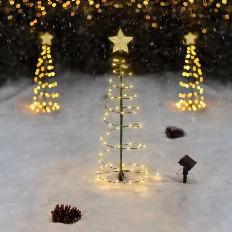 SolarGlow Outdoor Waterproof LED String Lights - Solar-Powered Garden & Christmas Tree Decoration