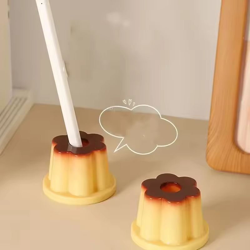 Jelly Pudding Pen Holder - Cute Desktop Pencil Stand for Students & Creative Workspaces