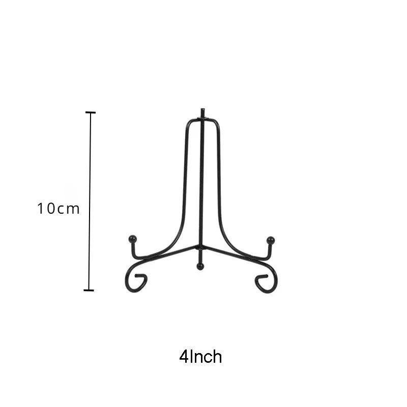 Elegant Iron Display Stand - Compact Book, Photo & Plate Holder