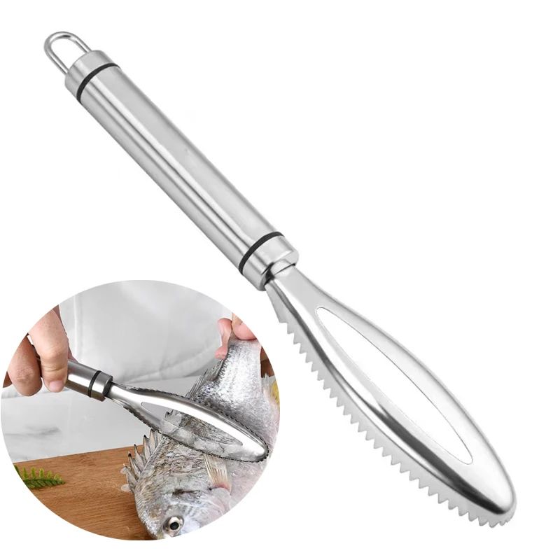 All-in-One Fish & Kitchen Prep Tool – Premium Fish Scale Remover and Vegetable Peeler Set