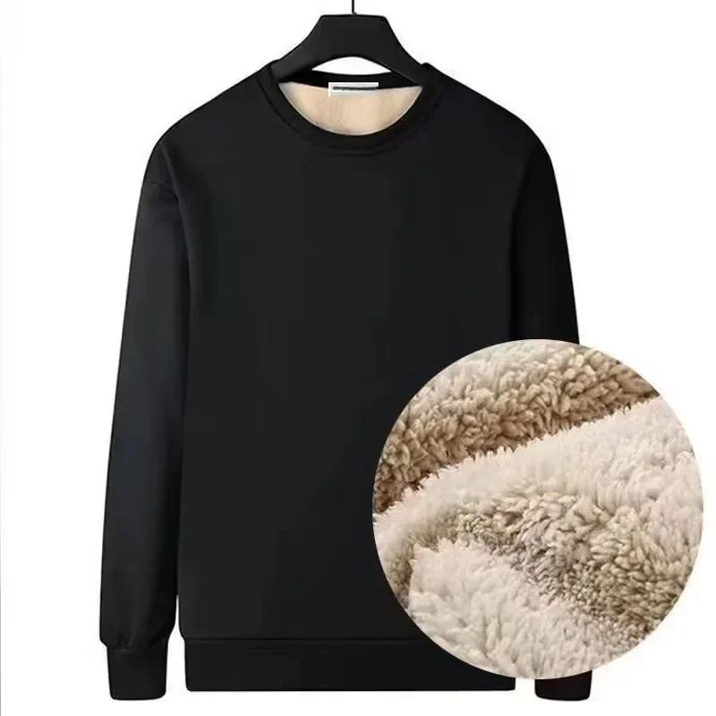 Mens Korean Winter Fleece Thermal Base Layer - Soft Warm Long Sleeve Shirt