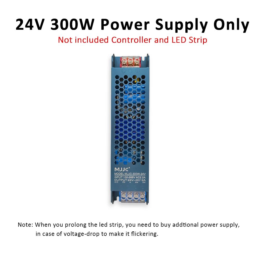 WS2811 COB Running Water LED Strip Light 24V with RF Remote Control