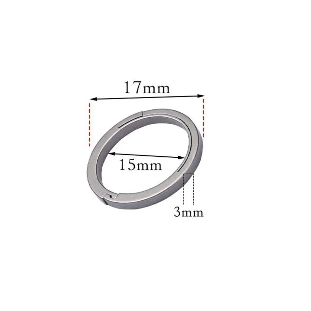 Ultra-Light TC4 Titanium Key Ring Set (17–32mm) - Minimalist EDC keyring for Everyday Carry