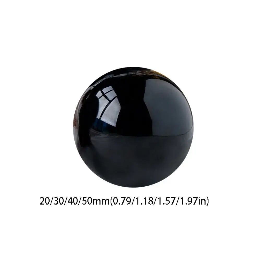 Natural Black Obsidian Sphere Crystal Ball (30-50mm) - Protective Healing Stone for Feng Shui & Meditation