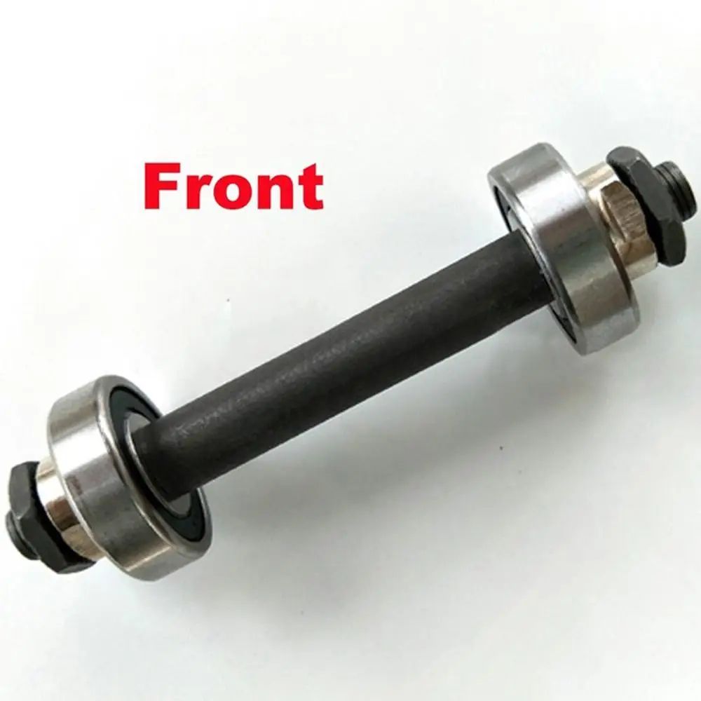 Quick Release Axle Steel Hollow Hub Shaft Kit - Front Rear Axle Set for MTB & Road Bikes