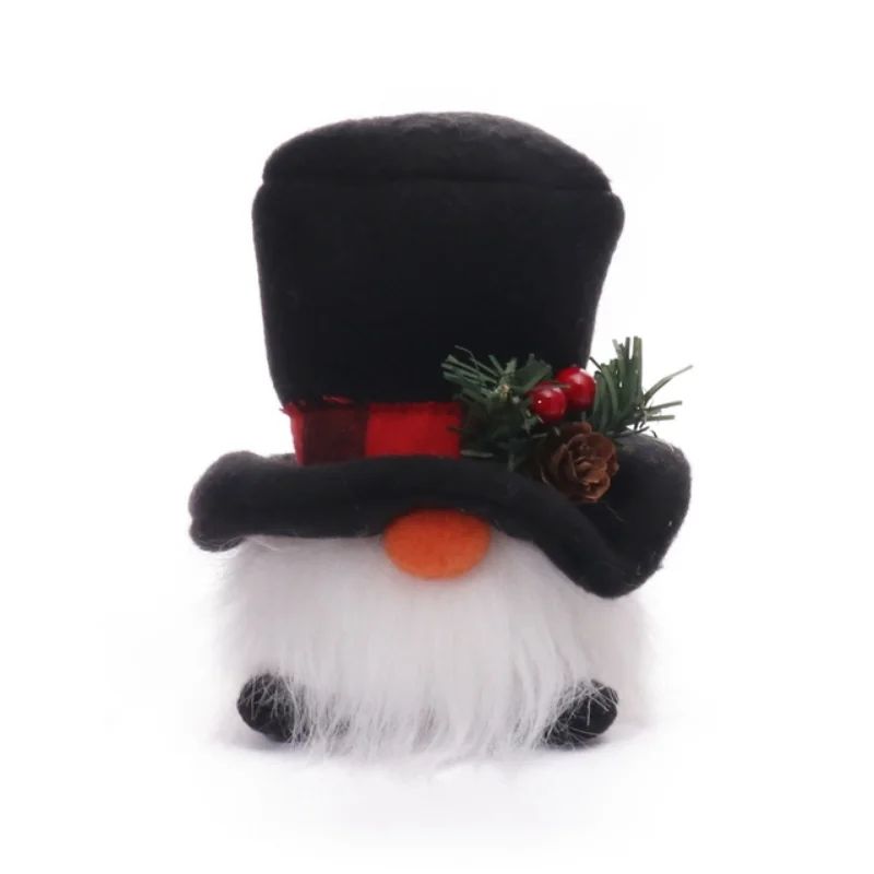 Light-Up Christmas Gnome Pendant Ornament – Plush Santa Doll Tree Decor with Warm LED Glow