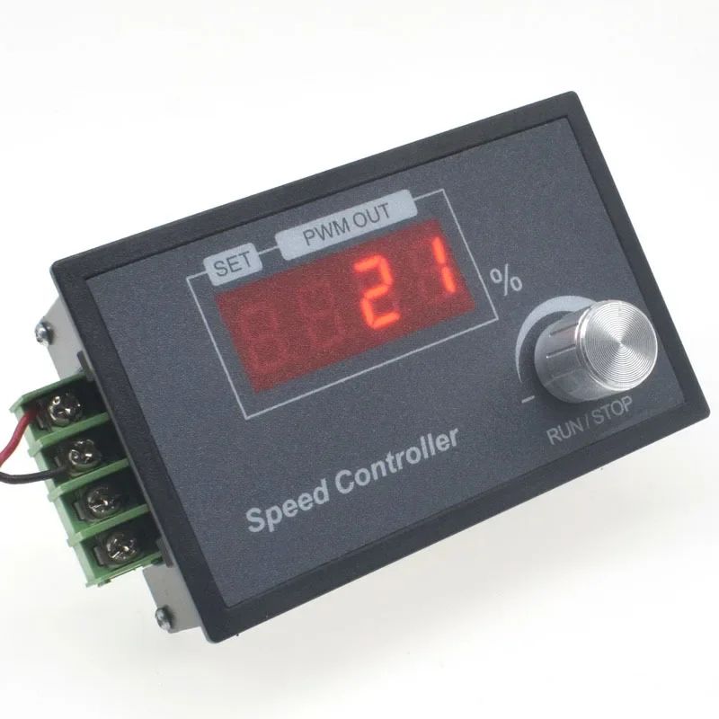 DC 6–60V PWM Motor Speed Controller with Digital Encoder Kno | Inspire ...