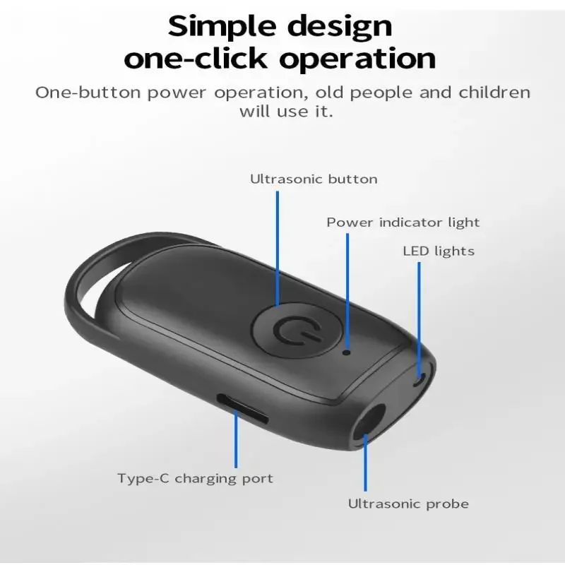 Rechargeable Ultrasonic Dog Bark Deterrent with LED Light - Long-Range Portable Dog Training Device