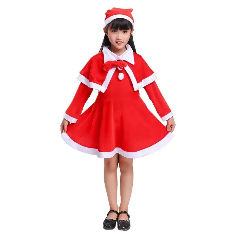 Kids Christmas Santa Costume – Classic Red Holiday Role-Play Outfit for Boys & Girls
