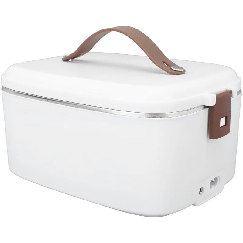 1.8L Electric Lunch Box Food Warmer with Stainless Steel Container, Fast-Heating Heated Lunch Box for Car, Office