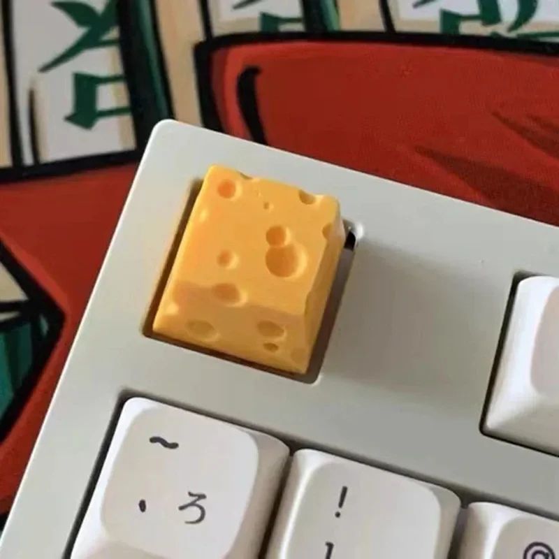 Cheesecake ESC Keycap – Cute Artisan Mechanical Keyboard Keycap for Custom Setups