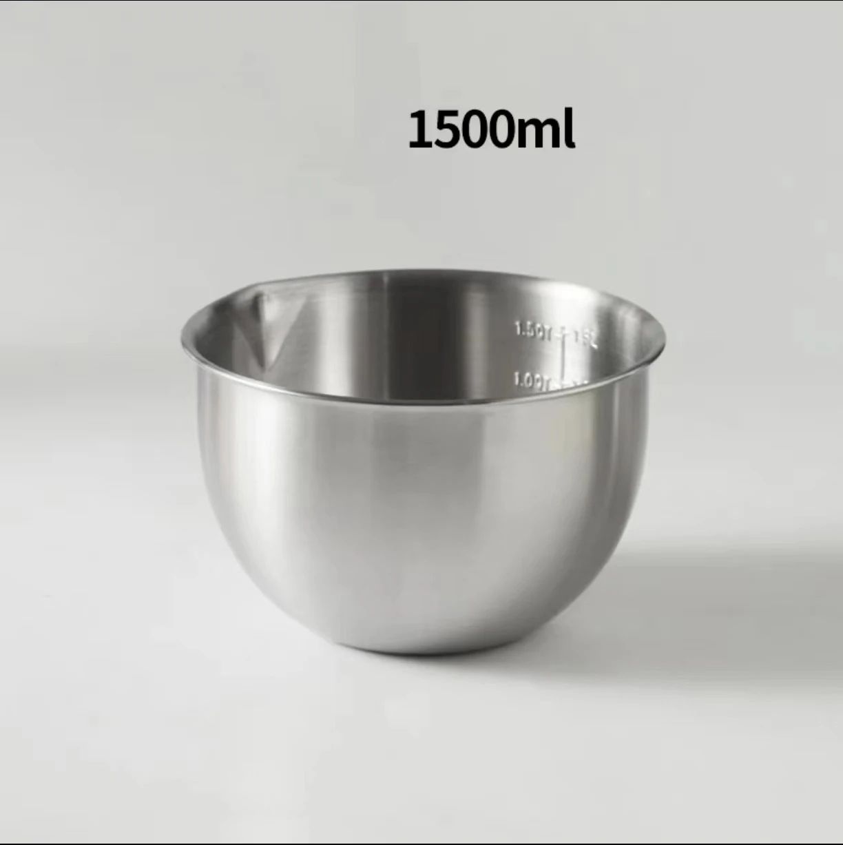 304 Stainless Steel Mixing Bowls Set with Non-Slip Base (1.5L/2.5L/4.5L) for Baking, Salad, and Meal Prep