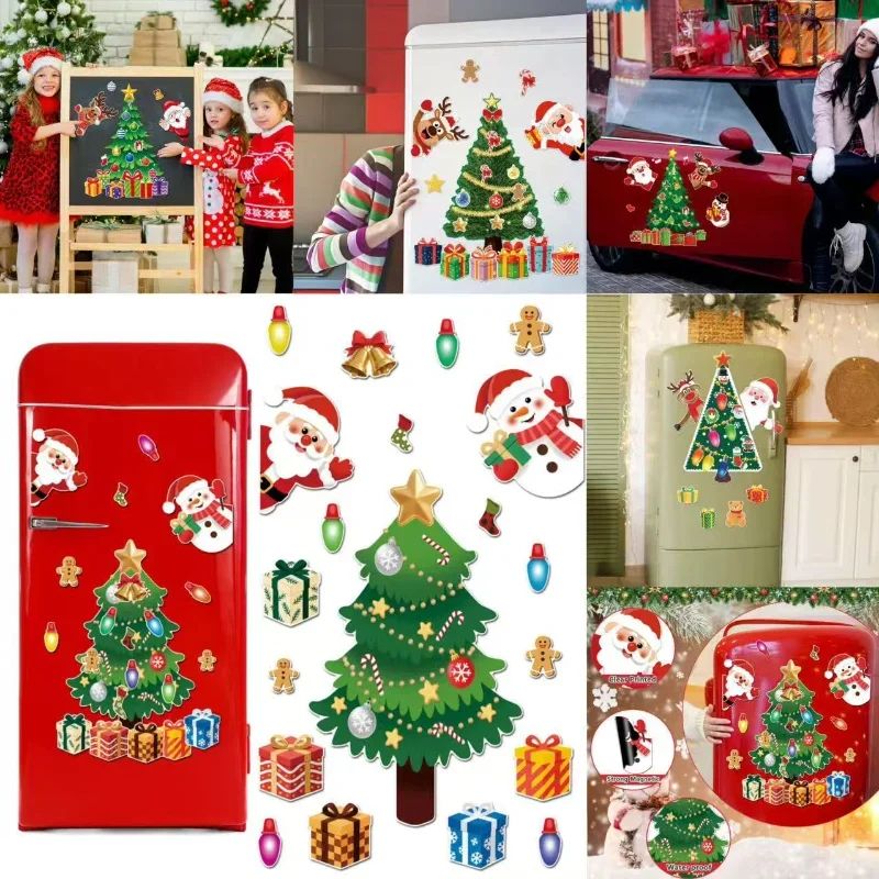 Magnetic Christmas Tree Fridge Decor Set – Christmas Fridge | Inspire ...