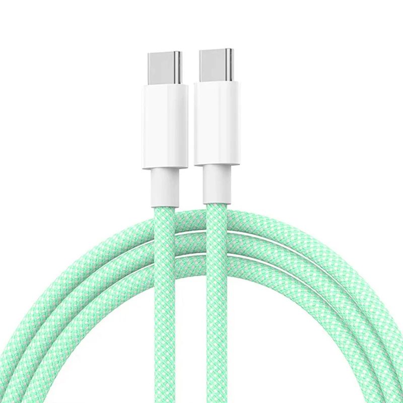 High-Speed 60W USB-C to USB-C PD Charging Cable for iPhone 15, iPad, MacBook & Type-C Devices