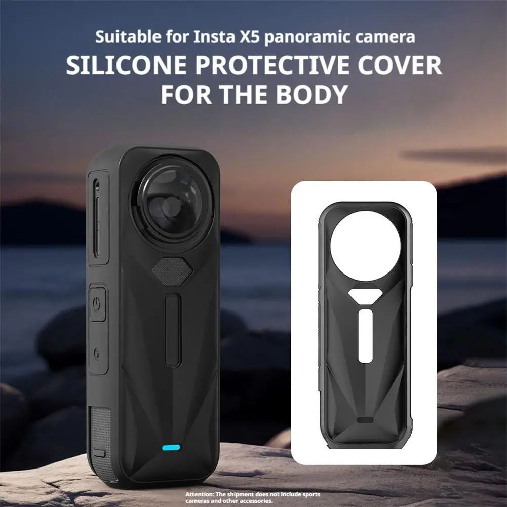 Insta360 X5 Silicone Protective Sleeve, Full-Cover Insta360 X5 protective cover for Everyday Dust & Scratch Defense
