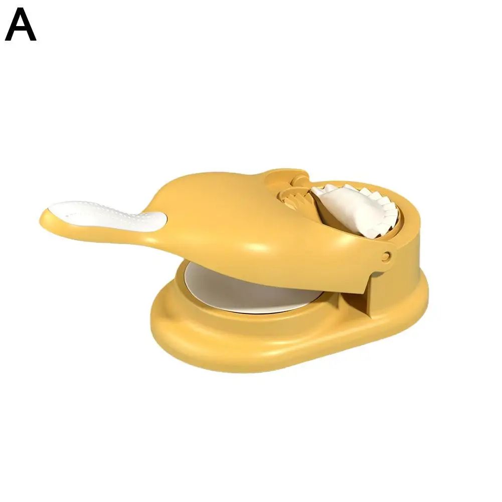 2-in-1 dumpling maker Press & dumpling wrapper maker Tool, Food-Grade Plastic, Fast Fold-and-Seal Mold
