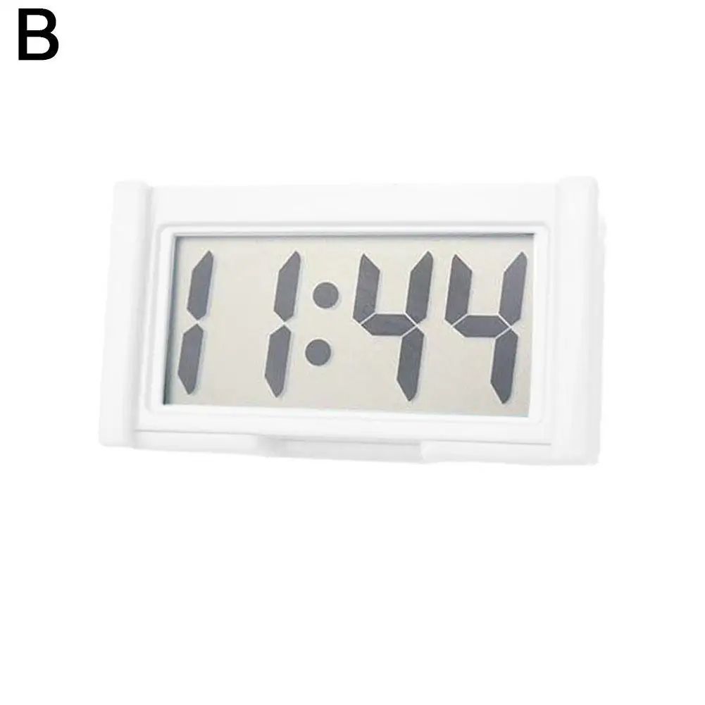 High-Precision Mini Car Dashboard Digital Clock (Stick-On, Portable LCD)
