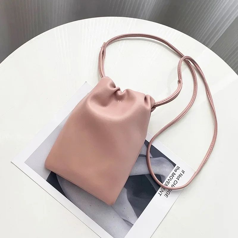 Large-Capacity PU Leather Crossbody Handbag for Women, Solid Flap Shoulder Bag + Phone Purse