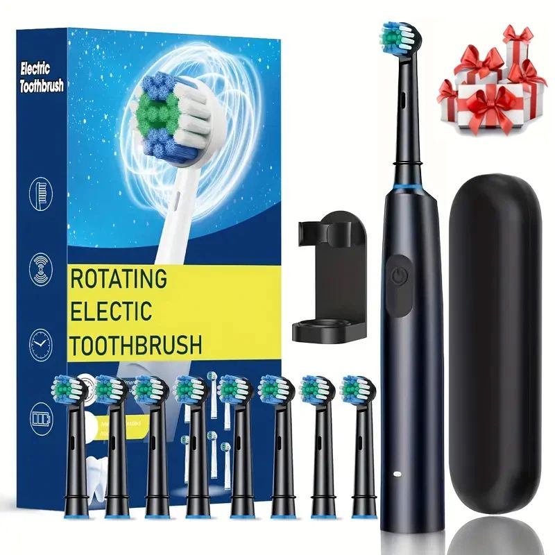 Premium Rotating Rechargeable Electric Toothbrush with 8 Sof | Inspire ...