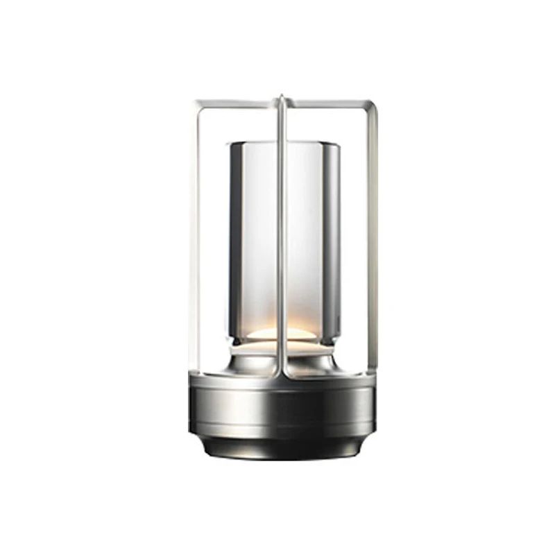 CrystalGlow Rechargeable Touch Lamp - Cordless Table Light for Ambient Nights