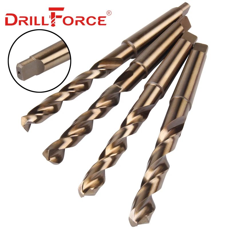 Premium Cobalt Industrial Drill Bit - 6 mm to 40 mm HSSCO Taper Shank