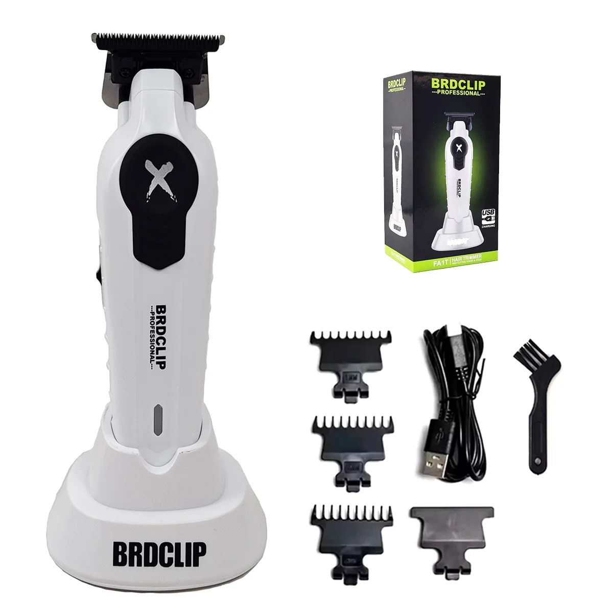 BRDCLIP X Series Professional Cordless Hair Trimmer & Electric Hair Clipper with DLC Blade – High-Speed Precision Groomi